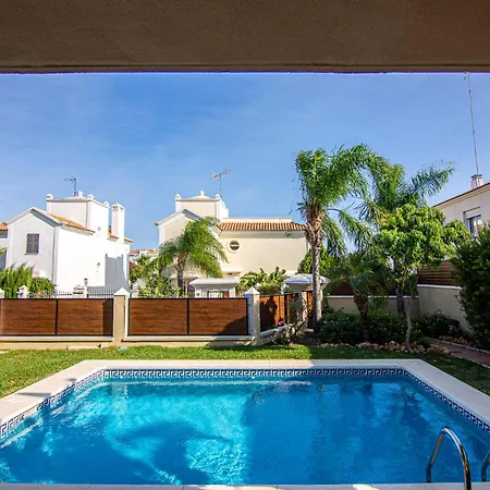 Vila En Playamar - Piscina, Barbacoa Y Parking *